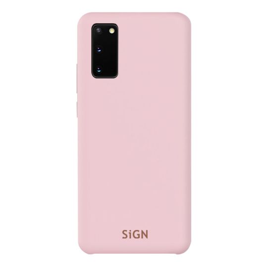 SiGN Liquid Silicone Case for Samsung Galaxy S20 - Rosa